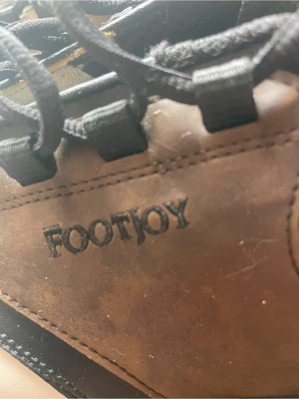 FootJoy White and Brown Men's Golf Shoes